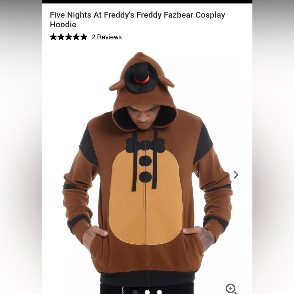 Five nights at Freddy’s zip up hoodie